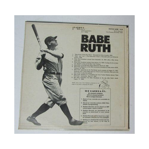 Joe Louis vs. Jack Sharkey/Babe Ruth on other side Vinyl Record Album 146271