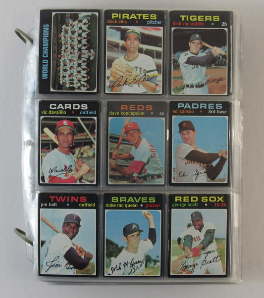 1971Topps Baseball Complete Set (752) Cards Aaron Clemente Munson Ryan 189194