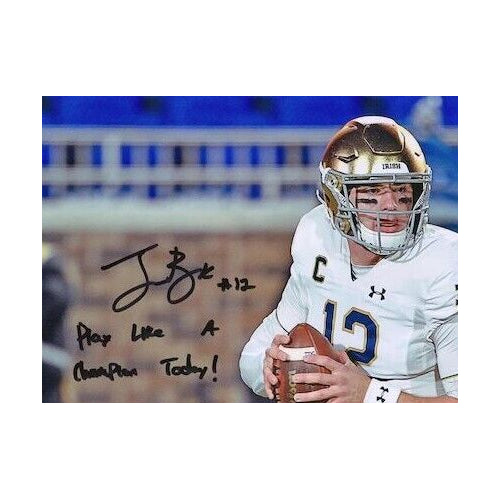 Ian Book Autographed 16x20 Photo Notre Dame Fanatics