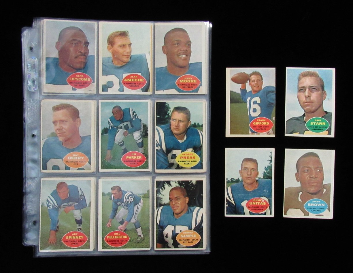 1960 Topps Football Complete Set (132) Brown, Unitas, Starr, Hornung 189775