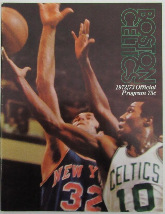 1972/73 Boston Celtics vs. Houston Rockets Basketball Game Program 176329