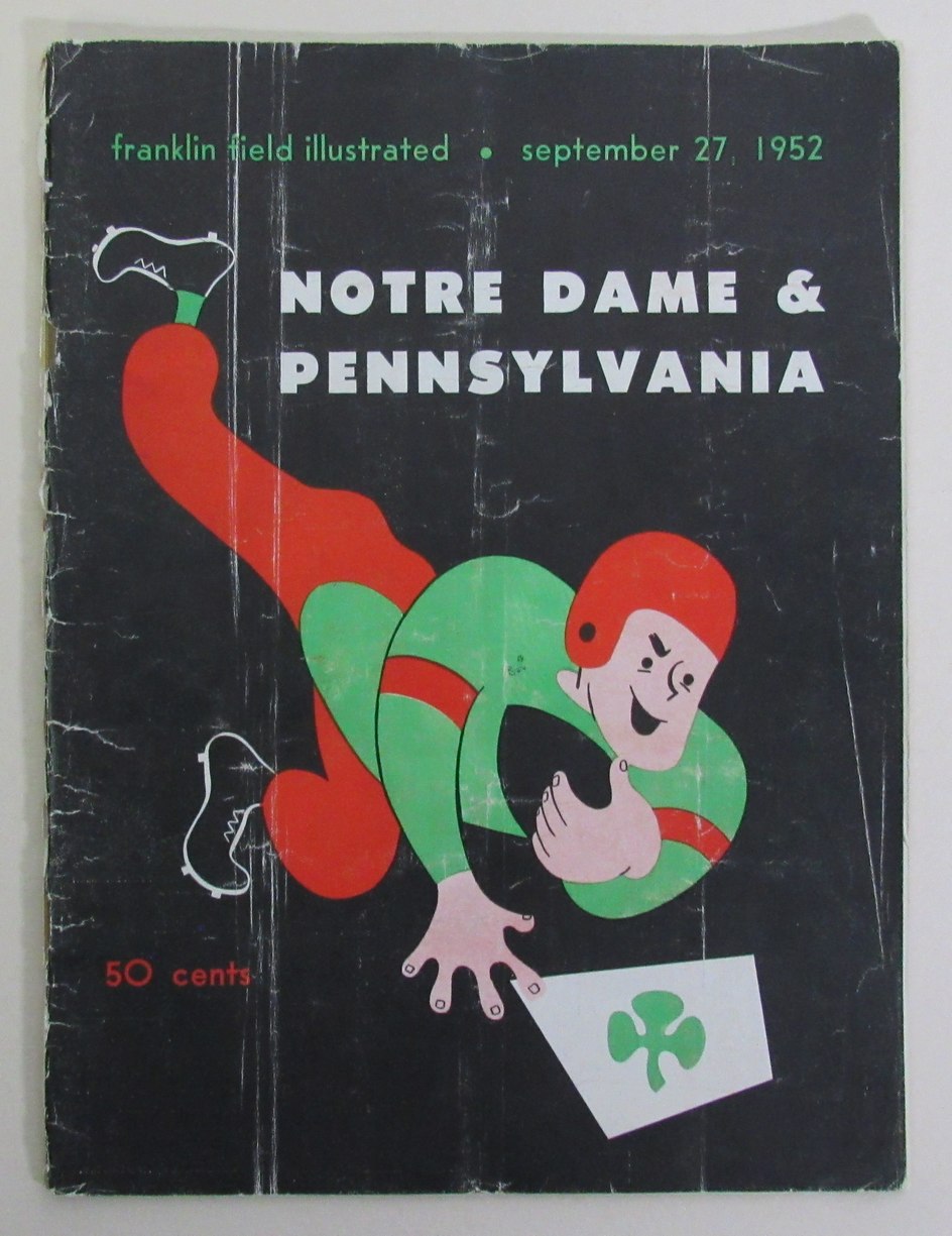 09/27/1952 Notre Dame vs. Pennsylvania Program 185818