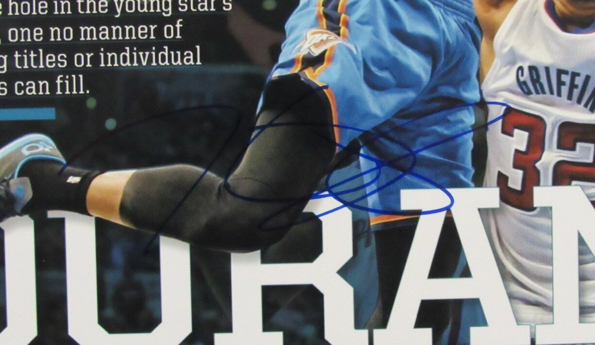 Kevin Durant Autographed 11x14 Sports Illustrated Cover Photo Thunder PSA/DNA