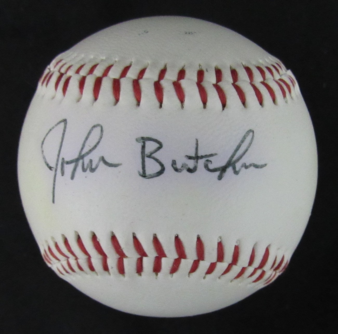 John Butcher Autographed Official League Baseball Minnesota Twins 179489