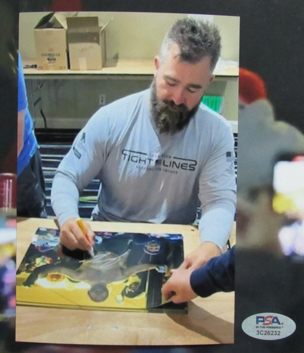 Jason Kelce Philadelphia Eagles Signed/Auto 16x20 No Shirt Photo PSA/DNA 190363