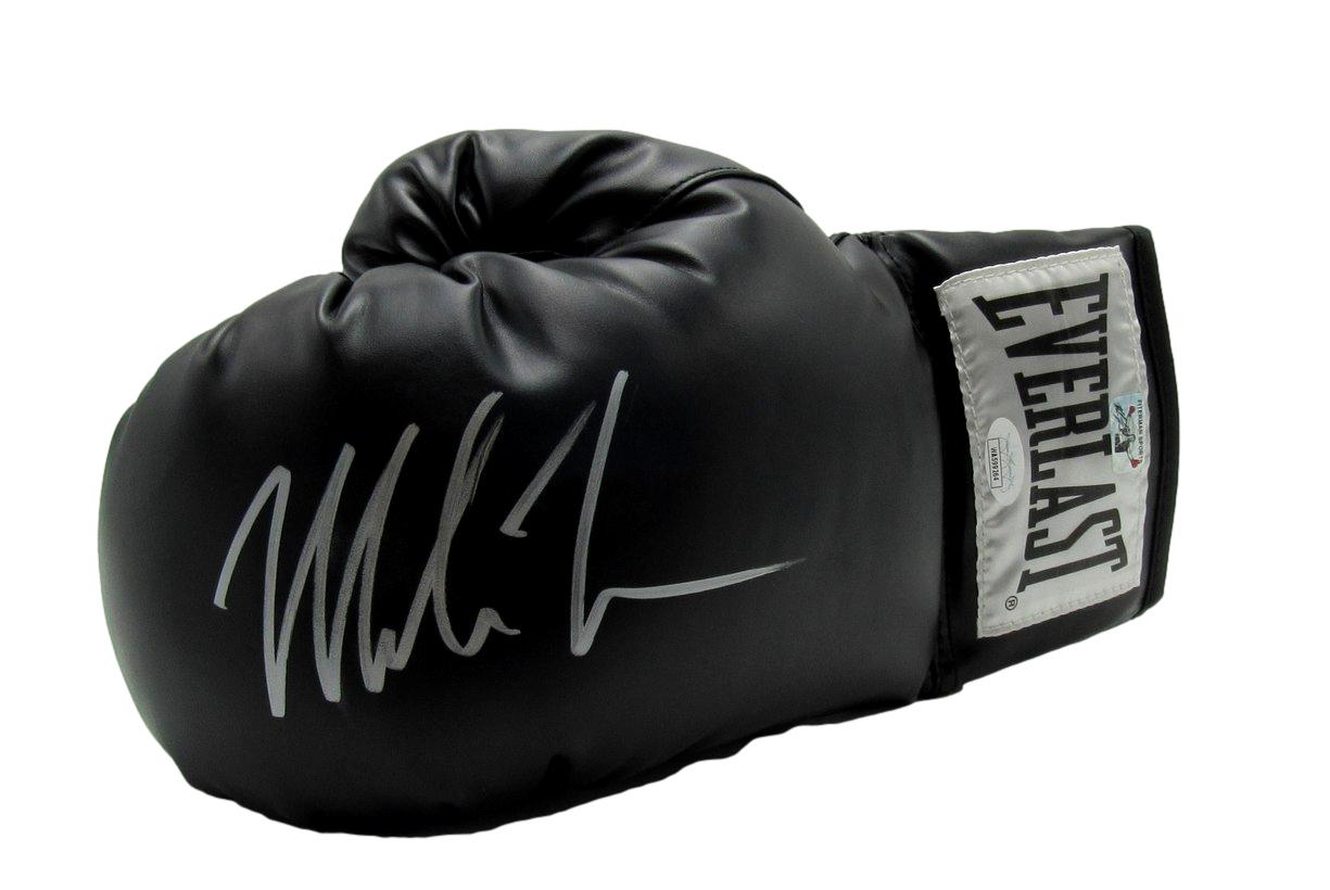 Mike Tyson Boxing Champ Signed/Auto Black Everlast Boxing Glove Left JSA 149808