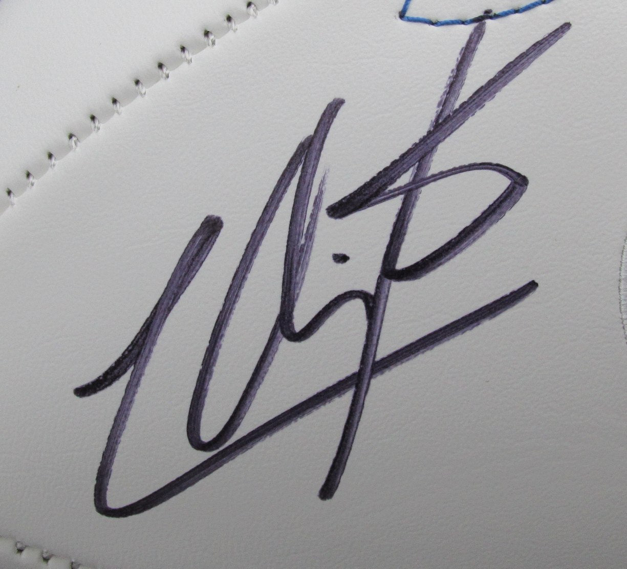 LaVar Arrington Signed/Autographed White Penn State Logo Football JSA 190818