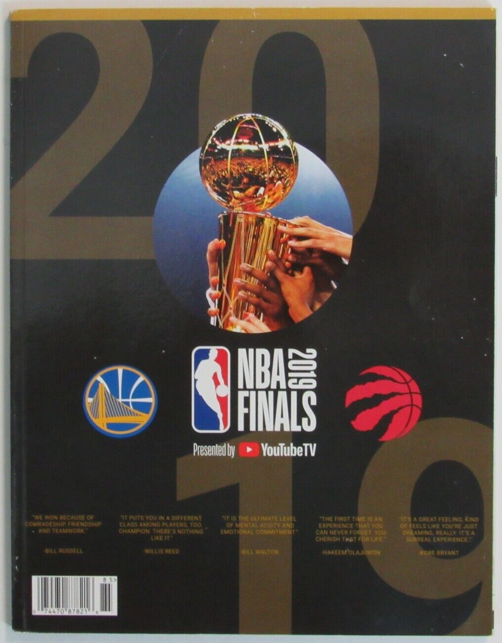 2019 NBA Finals Official Rare Game Program Toronto Raptors vs. Warriors 156225