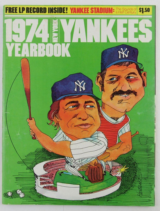 1974 New York Yankees Yearbook Clean