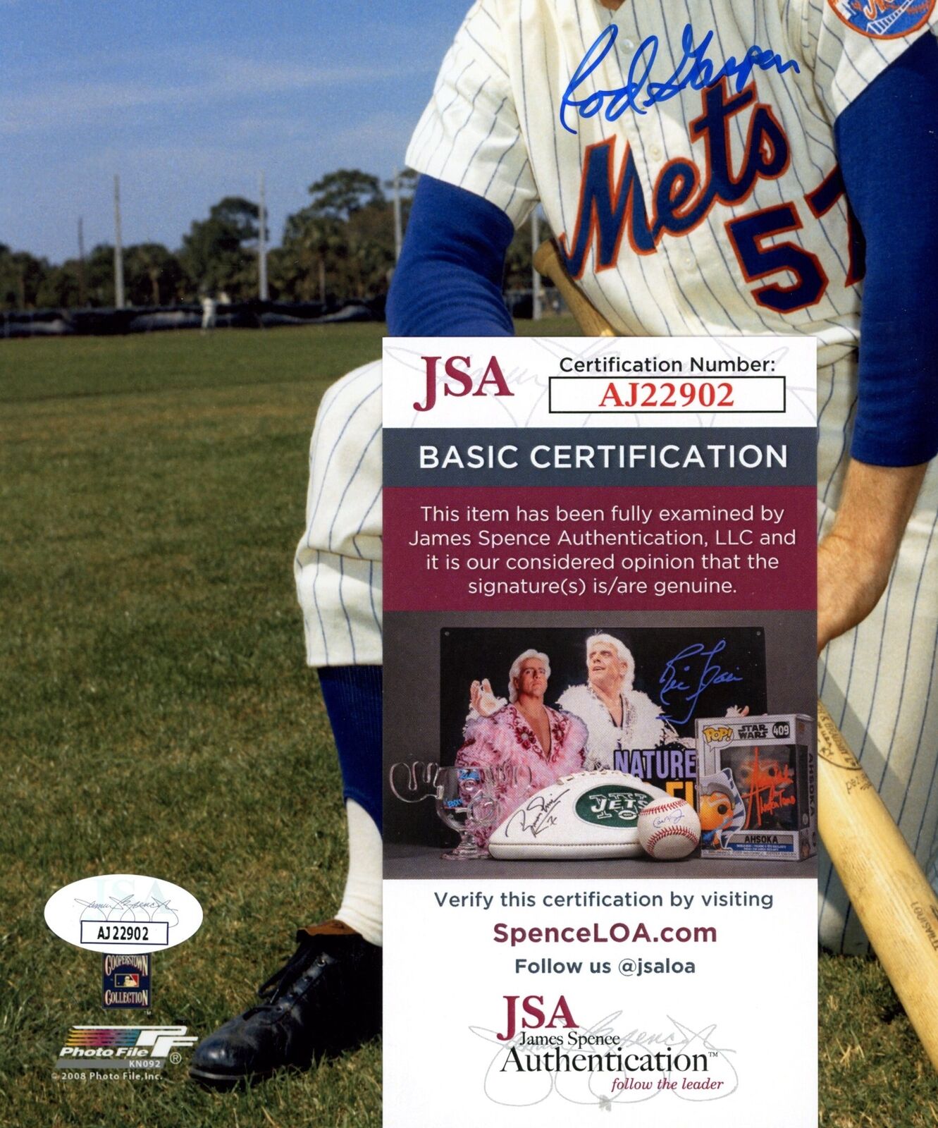 Rod Gasper Autographed 8x10 Photo New York Mets JSA 177846