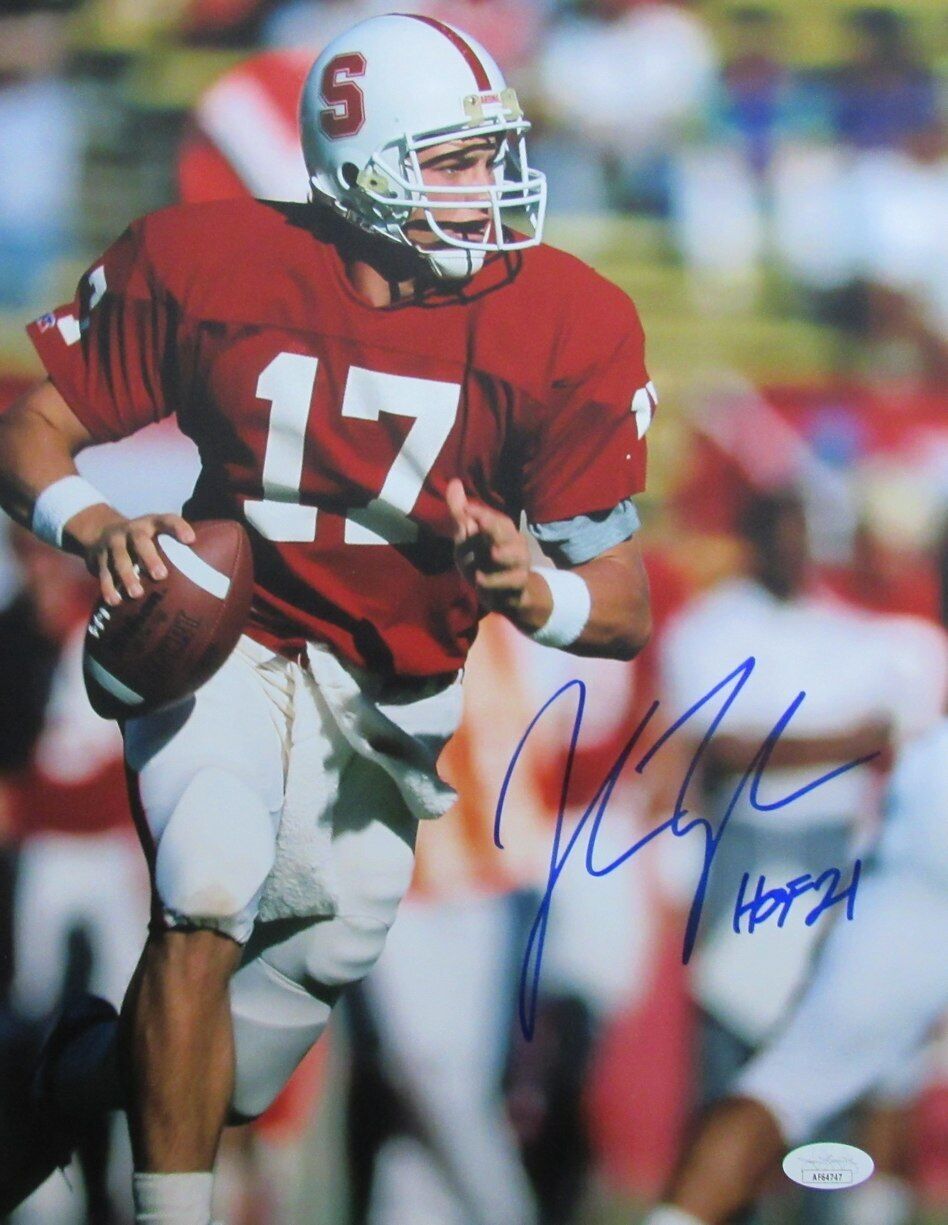 John Lynch Autographed 11x14 Photo Stanford JSA