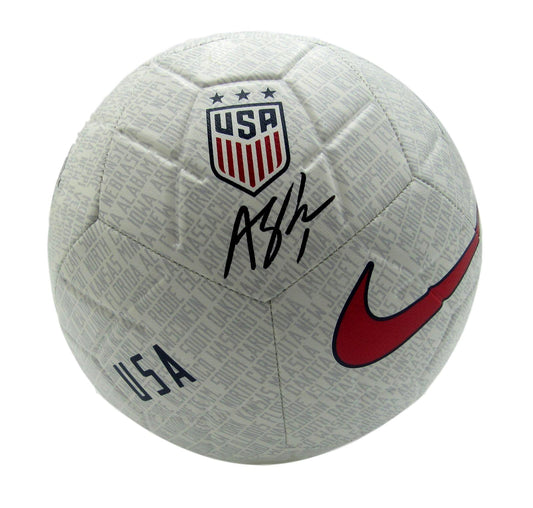 Alyssa Naeher USA Women's Soccer Team Signed Nike White Soccer Ball JSA 145818