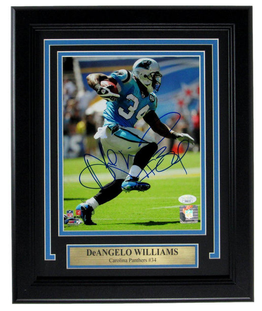 DeAngelo Williams Carolina Panthers Signed/Auto 8x10 Photo Framed JSA 162257
