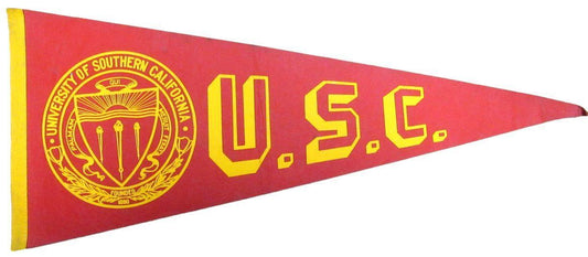 1960's Southern California USC Trojans 29.5" Felt Pennant Flag Banner 163058
