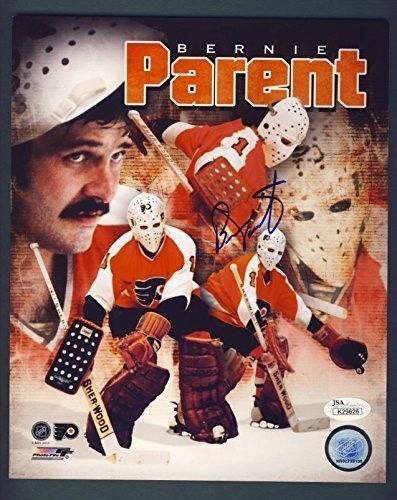 Bernie Parent Flyers Autographed/Signed 8x10 Photo JSA 132405