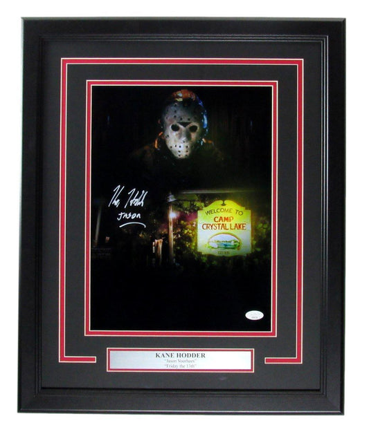 Kane Hodder Autographed 11x14 Photo "Jason - Friday the 13th" Framed JSA