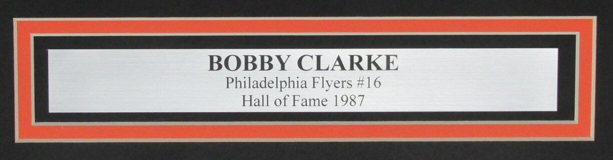 Bobby Clarke HOF Autographed 16x20 Photo Philadelphia Flyers Framed JSA