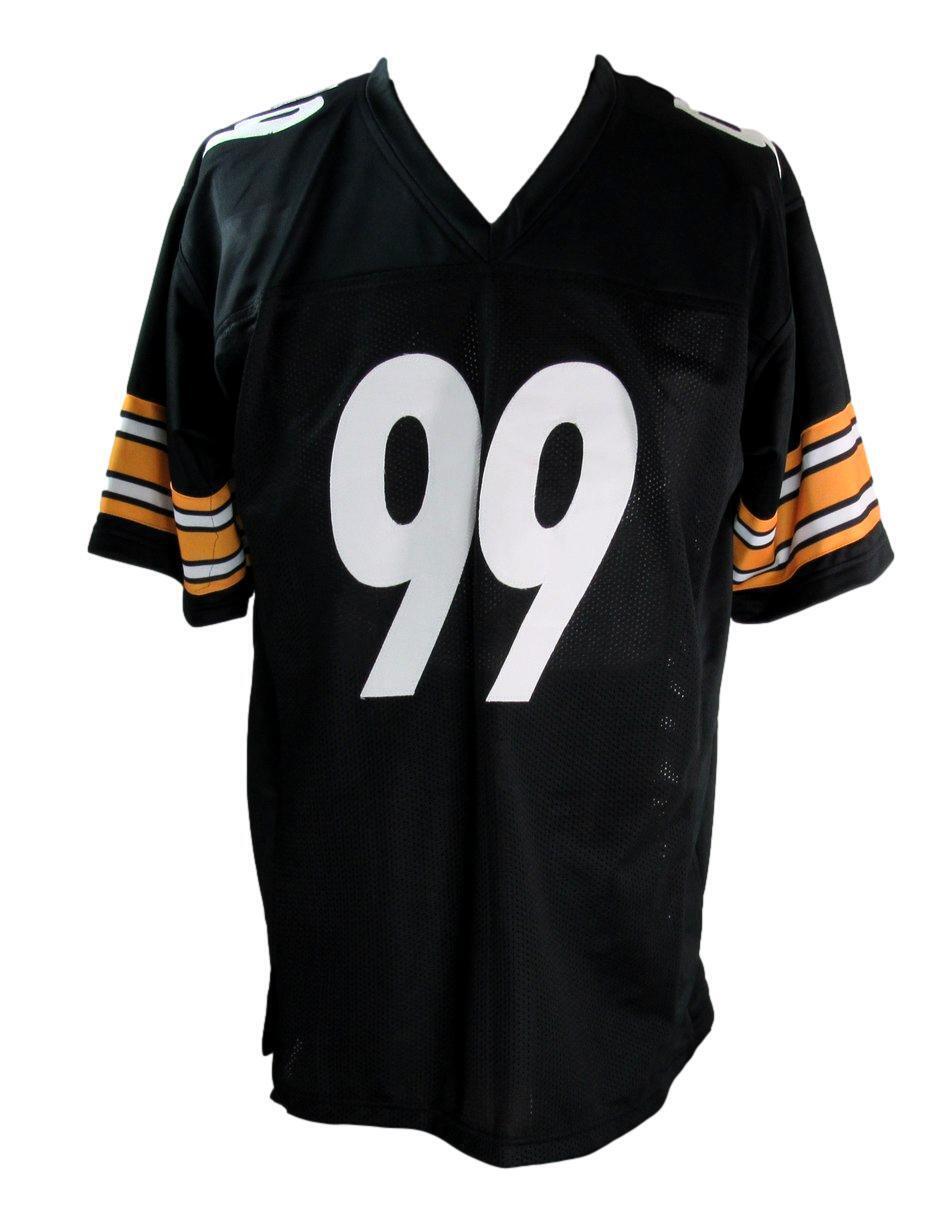 Brett Keisel Autographed Black Custom Football Jersey Pittsburgh Steelers JSA