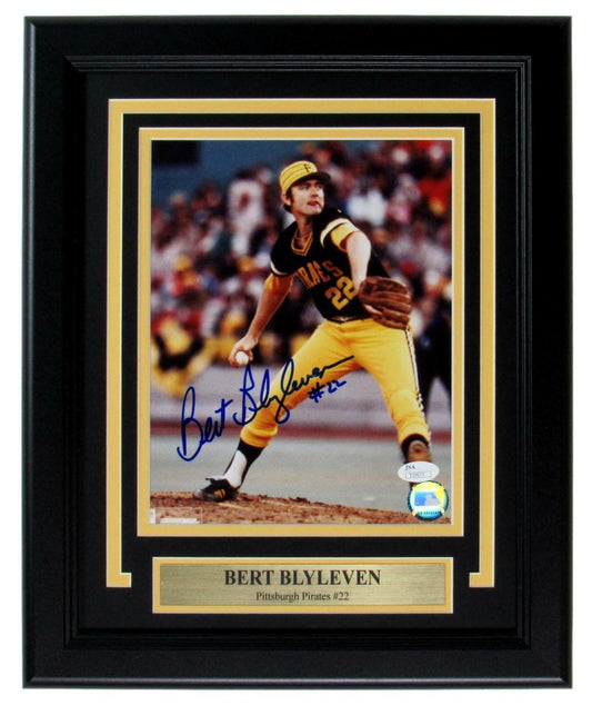 Bert Blyleven Pirates Signed/Autographed 8x10 Photo Framed JSA 149040