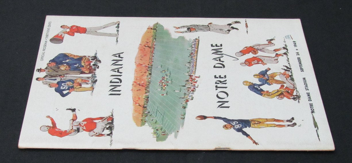 09/24/1949 Indiana vs. Notre Dame College Program 185946