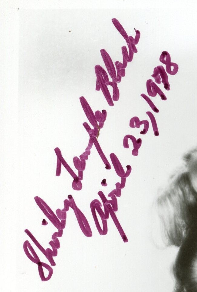 Shirley Temple Signed/Inscribed 8x10 B/W Photo Actress PSA/DNA 192052