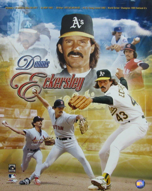 Dennis Eckersley HOF Oakland Athletics Unsigned 16x20 Photo 162767