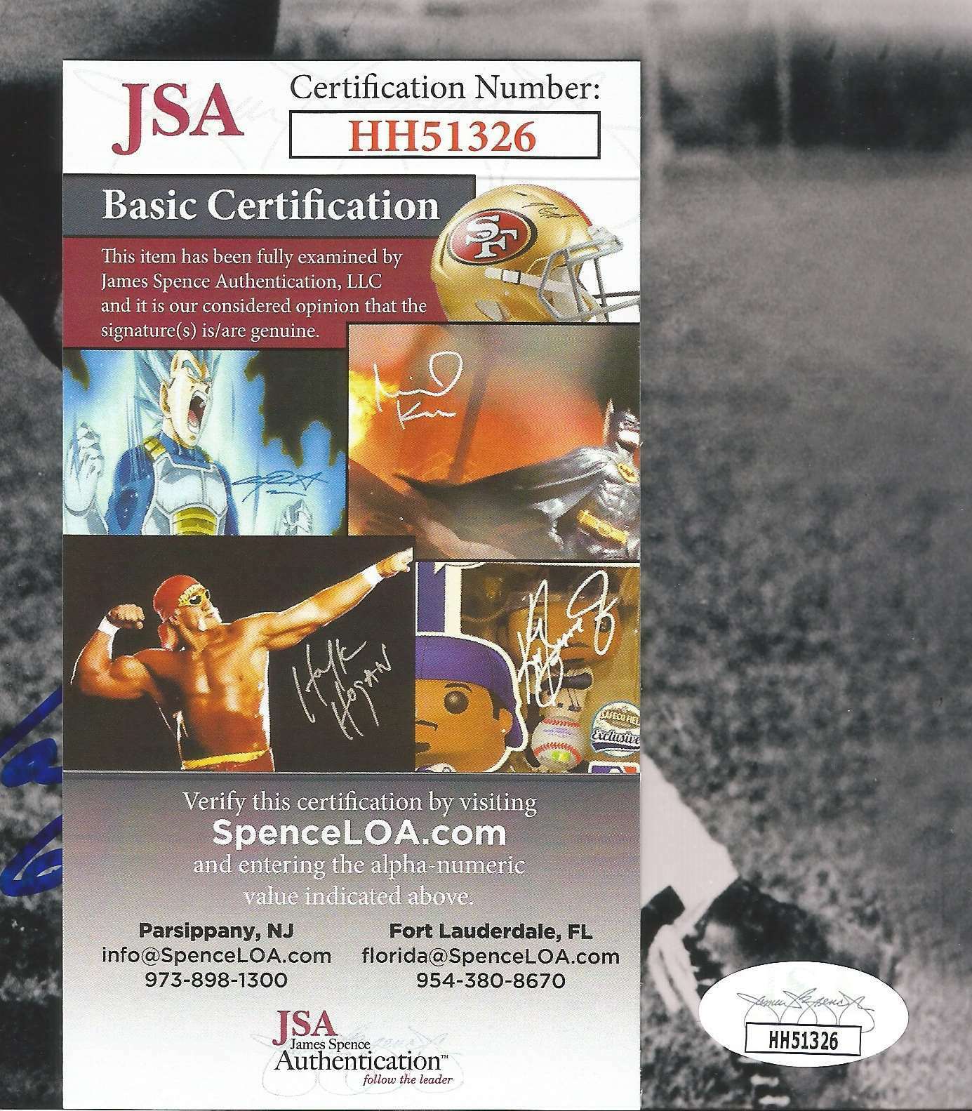 Steve Van Buren Philadelphia Eagles HOF Signed/Inscribed 8x10 Photo JSA 150907