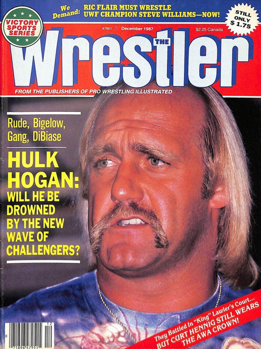 December 1987 Wrestler Magazine Hulk Hogan on Cover NO LABEL 179164