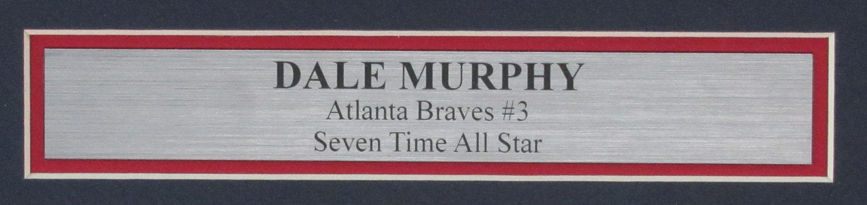 Dale Murphy Signed/Inscribed 8x10 Photo Atlanta Braves Framed JSA 185506