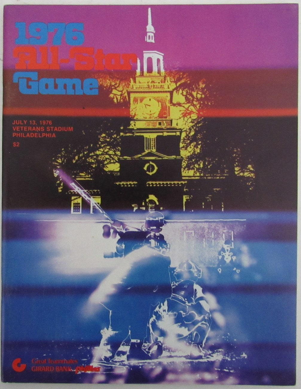 1976 MLB All-Star Game at Veterans Stadium Philadelphia, PA Program 175620