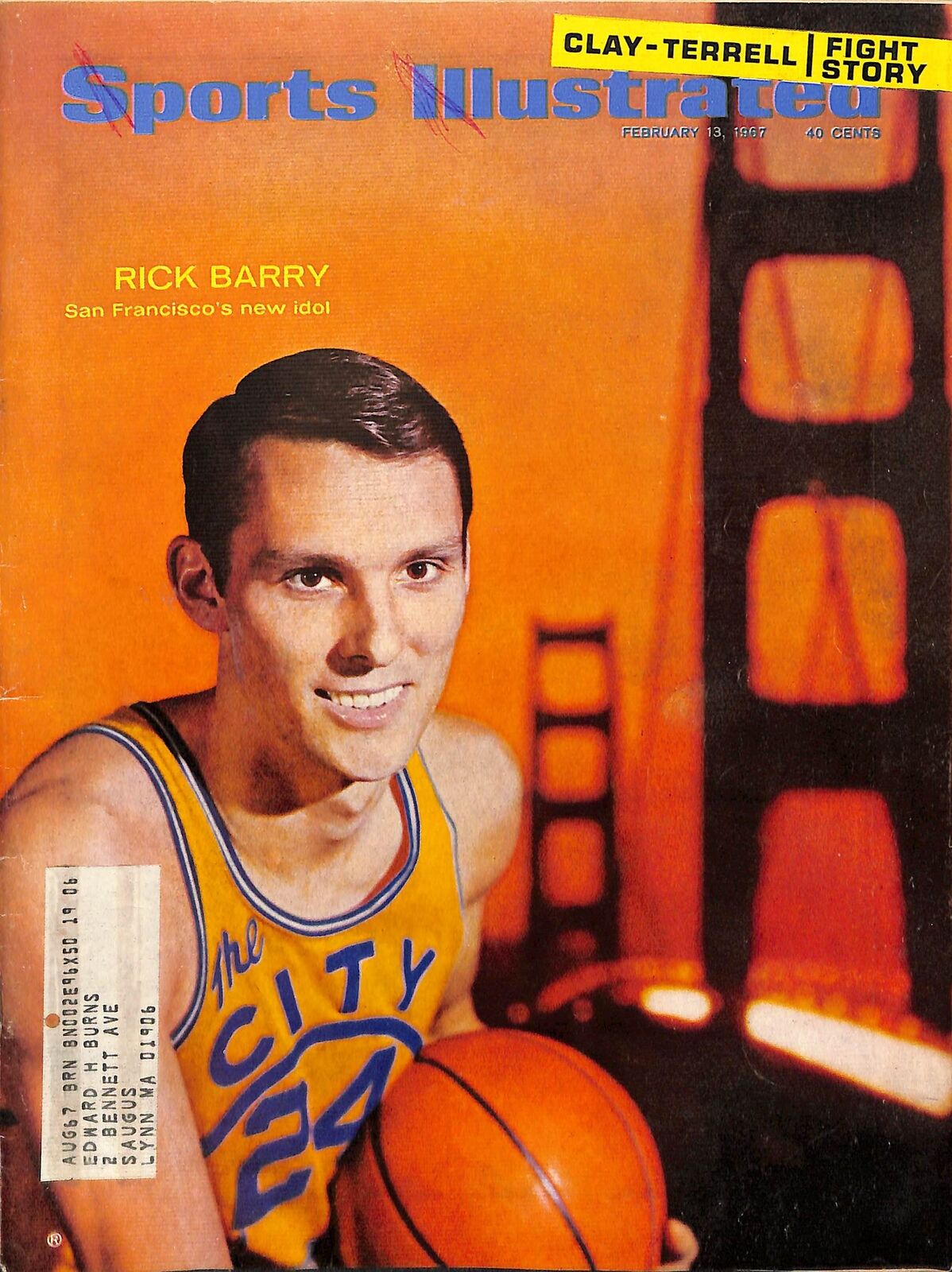 1967 Rick Barry San Francisco Warriors HOF Sports Illustrated 180205