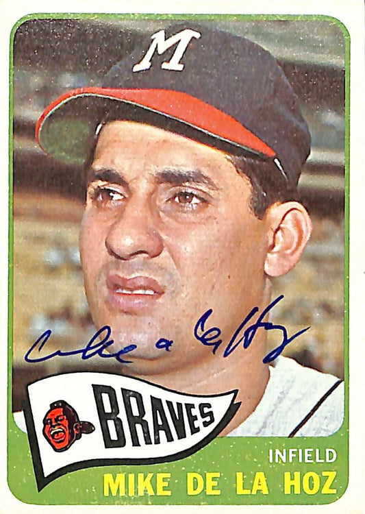 Mike De La Hoz Milwaukee Braves Signed/Autographed 1965 TOPPS Card #182 189501