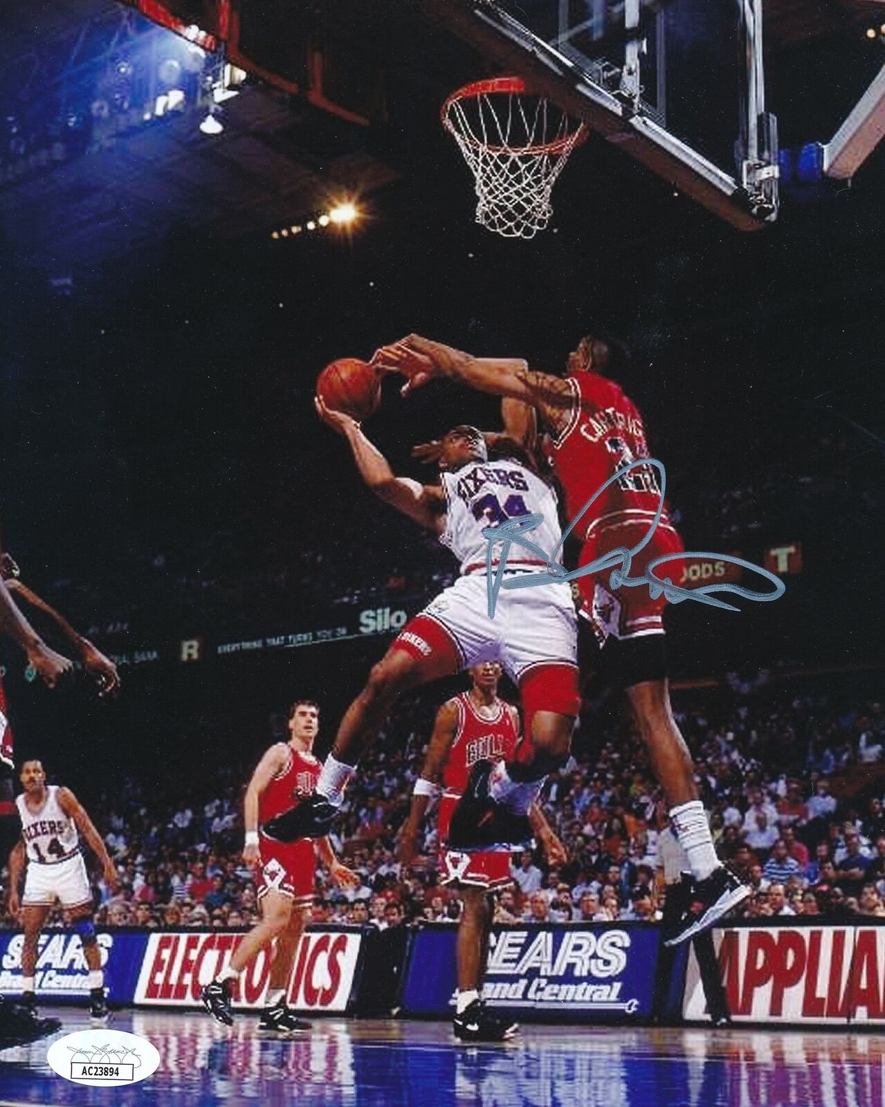 Bill Cartwright Autographed 8x10 Photo Philadelphia 76ers JSA