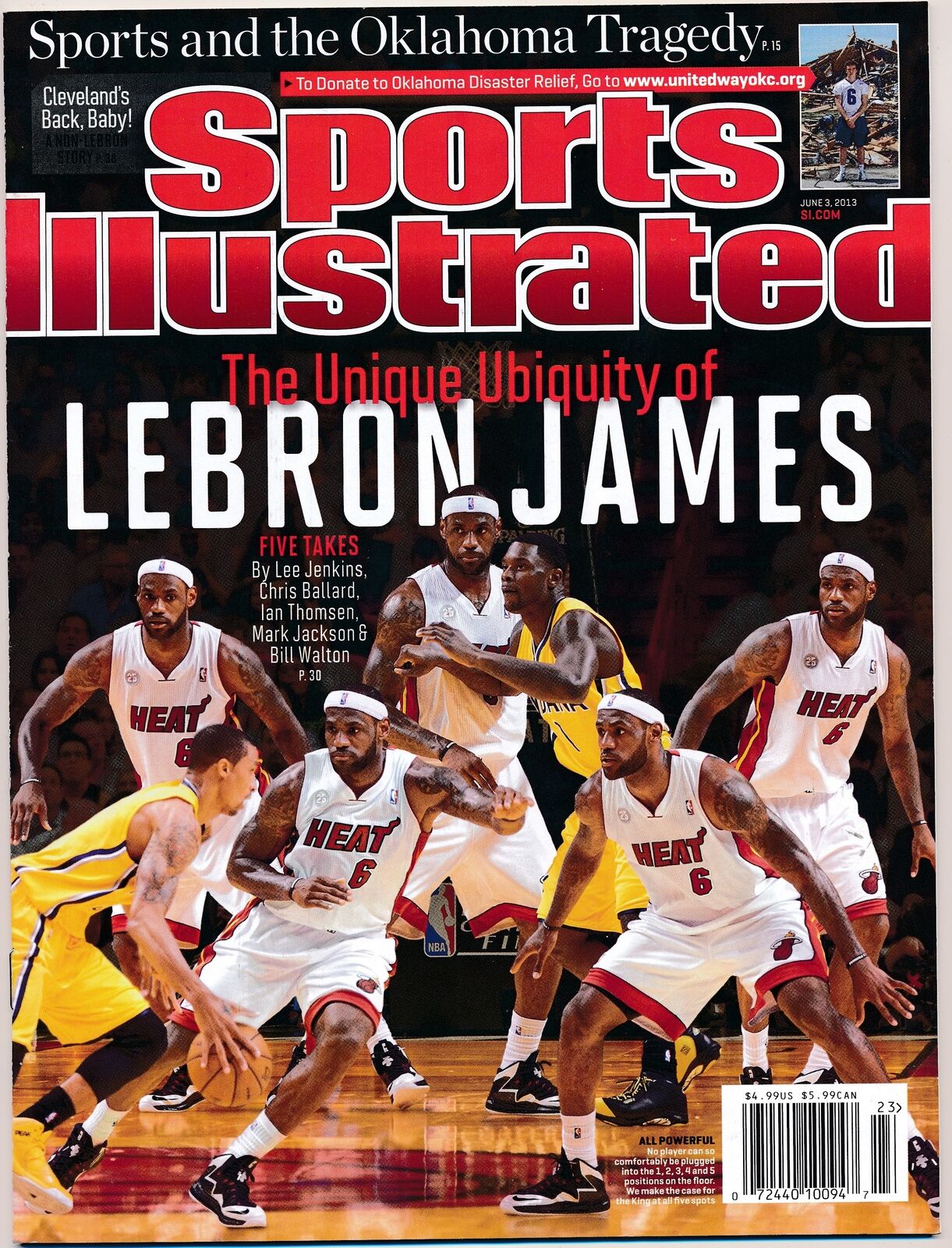 June 3, 2013 Lebron James Sports Illustrated NO LABEL Newsstand Miami Heat