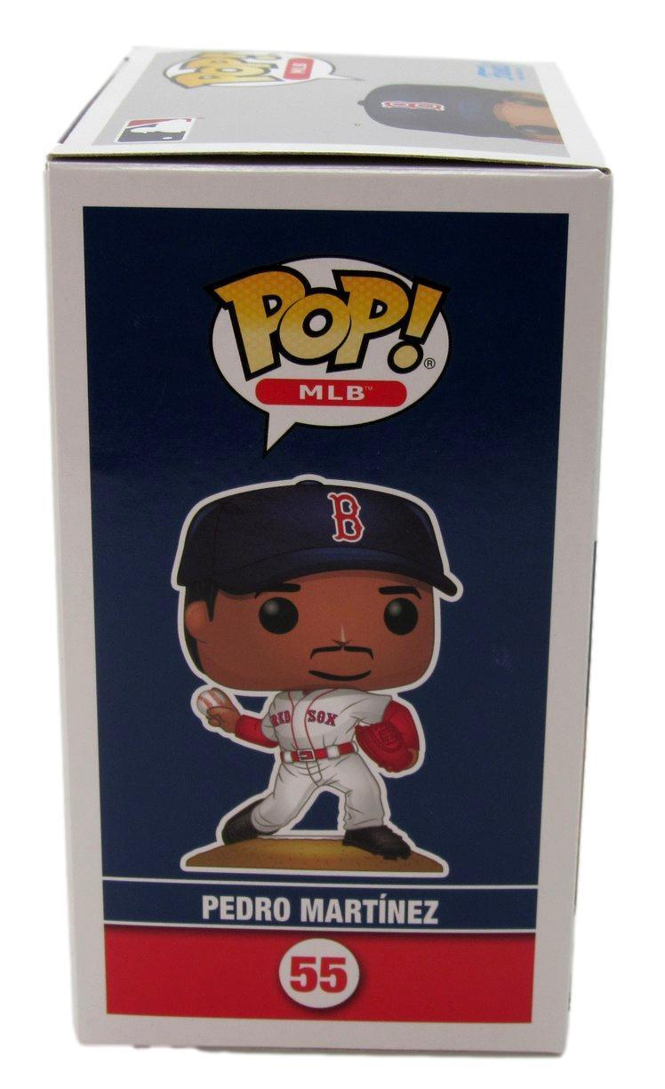 Pedro Martinez HOF Autographed Funko POP! #55 Figurine Red Sox Beckett 176561