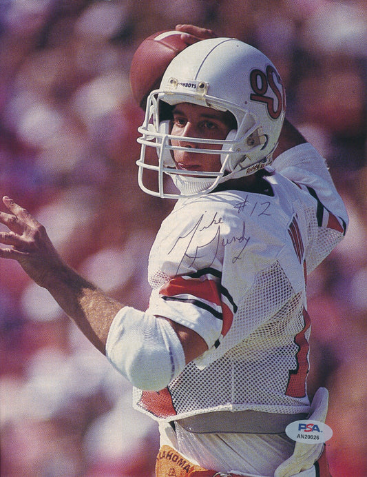 Mike Gundy Signed/Auto 8x10 Magazine Photo Oklahoma State PSA/DNA 188162