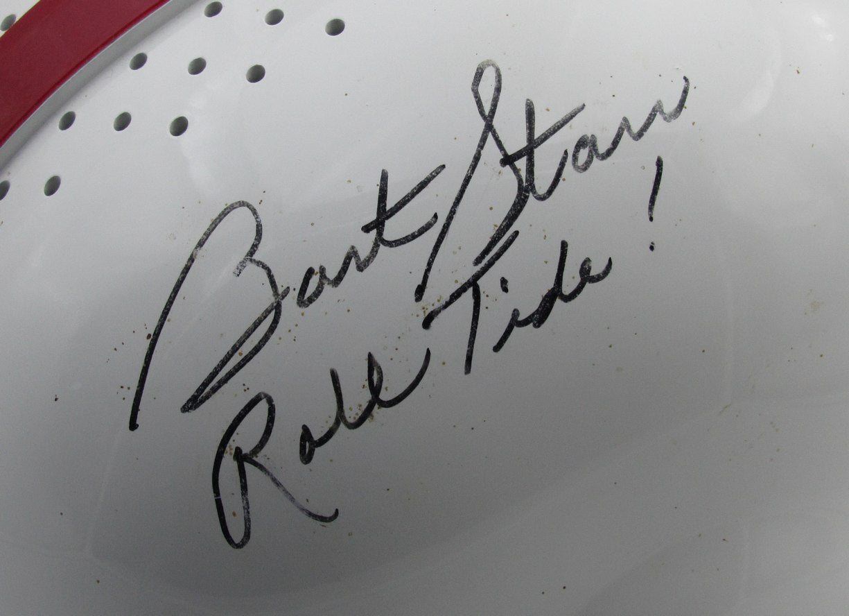 BART STARR Alabama Signed/Insc Full Size RK Suspension Authentic Helmet Tri-Star