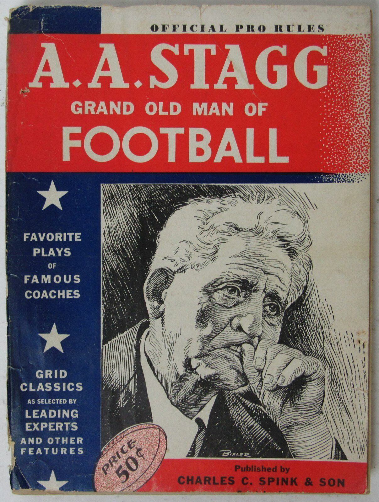 1946 1st Edition A.A. Stagg Official Pro Football Rules Booklet 144914