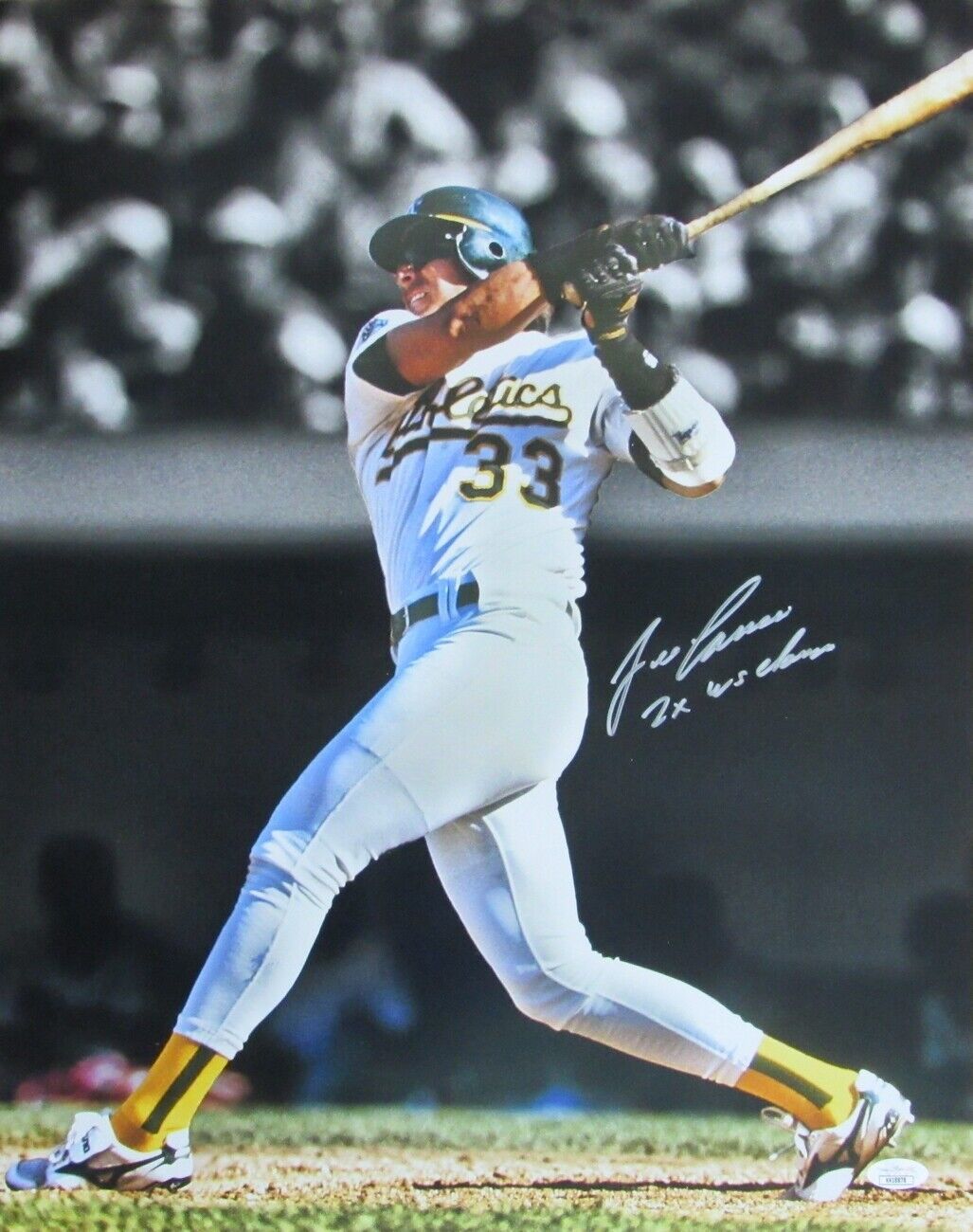 Jose Canseco Oakland As Signed 2 X World Series Champ 16x20 Photo JSA 155787