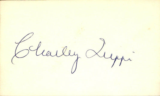 Charley Trippi HOF Chicago Cardinals  Signed/Autographed 3x5 Index Card 162464