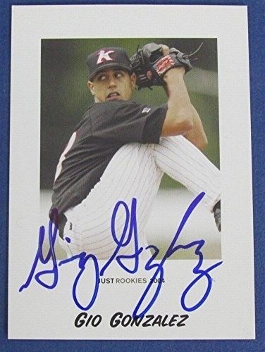 Gio Gonzalez Nationals Signed Just Minors 2004 Just Rookies Baseball Card #29