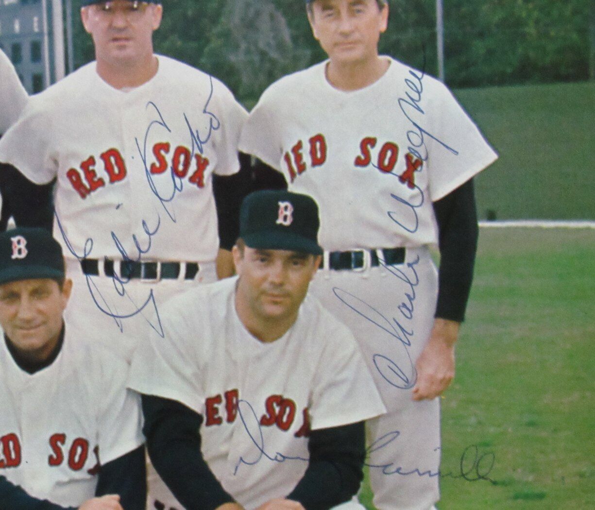 1970 Boston Red Sox Signed/Autographed 8x10 Managers/Coaches Magazine Cut