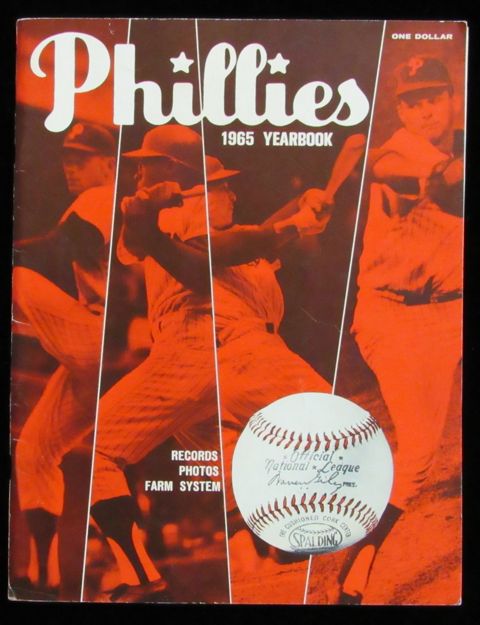 1965 Philadelphia Phillies Official Yearbook Vintage 183691