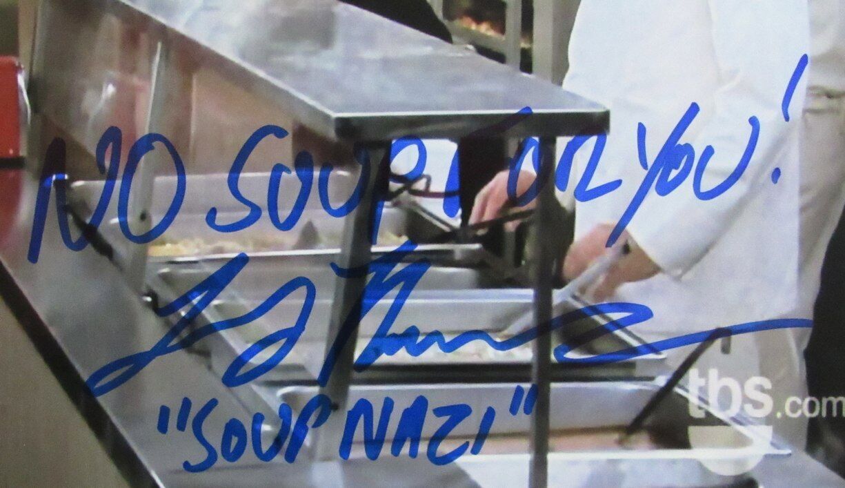 Larry Thomas SOUP NAZI Autographed/Inscribed 8x10 Photo "Seinfeld" JSA