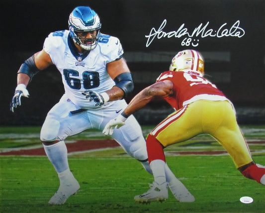 Jordon Mailata Autographed 16x20 Photo Philadelphia Eagles JSA 183379