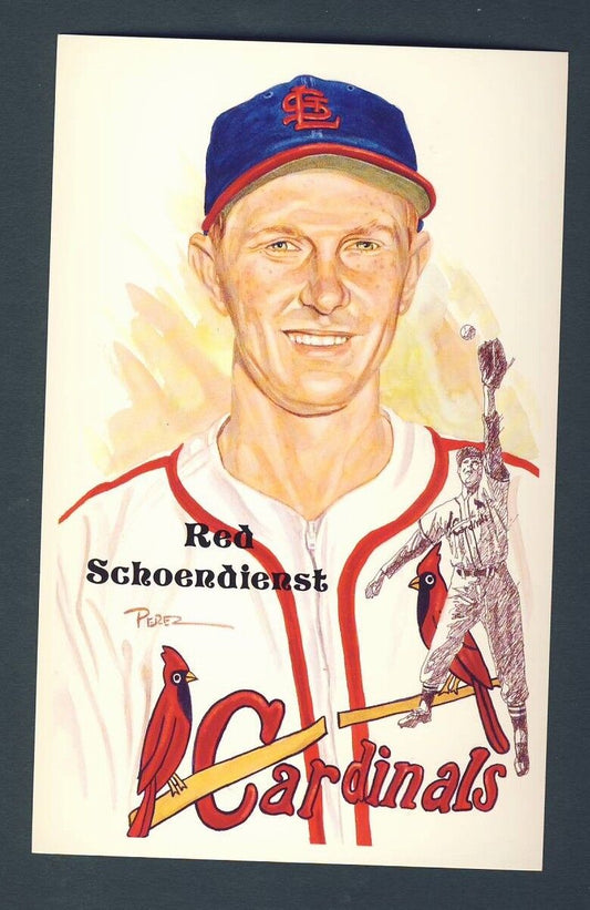 Red Schoendienst Cardinals Unsigned Perez-Steele 11th Series Postcard 124285