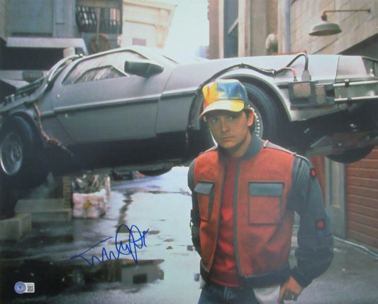 Michael J Fox  "Back to the Future II" Signed/Autographed 16x20 Photo BAS 163270