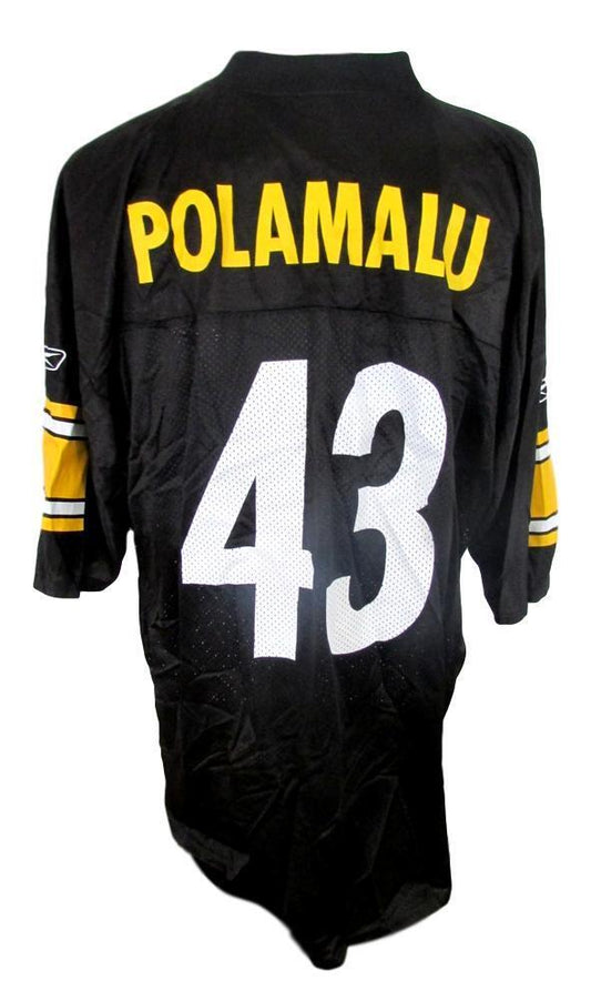 Troy Polamalu Pittsburgh Steelers Unsigned Black Reebok Jersey NWT Size XXL