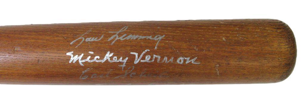 Vintage Wooden 34" Baseball Bat Multi-Signed Vernon Scheib 170721