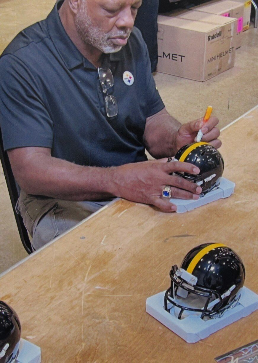 Donnie Shell HOF Autographed/Inscribed Speed Mini Helmet Steelers JSA 179783